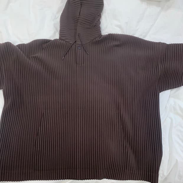 옴므플리세 아노락 후드 브라운2