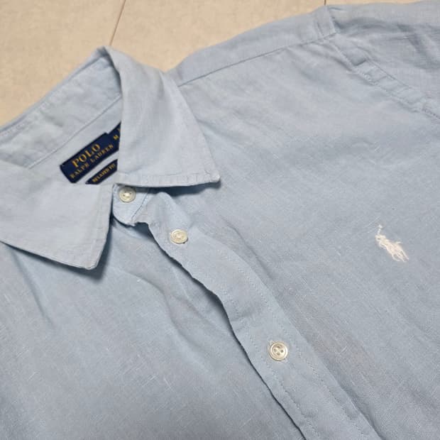 폴로 랄프로렌 셔츠 M 라이트블루 여성용 55반-66반