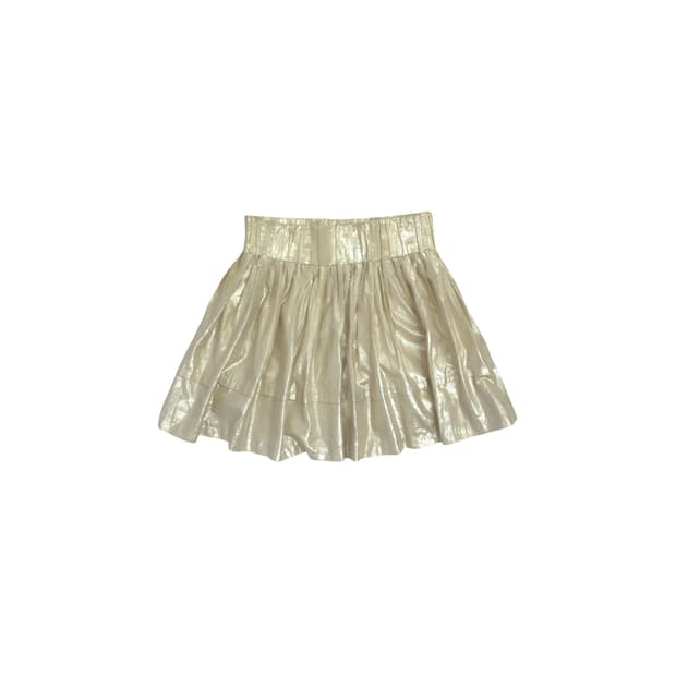 Gold glitter flare skirt