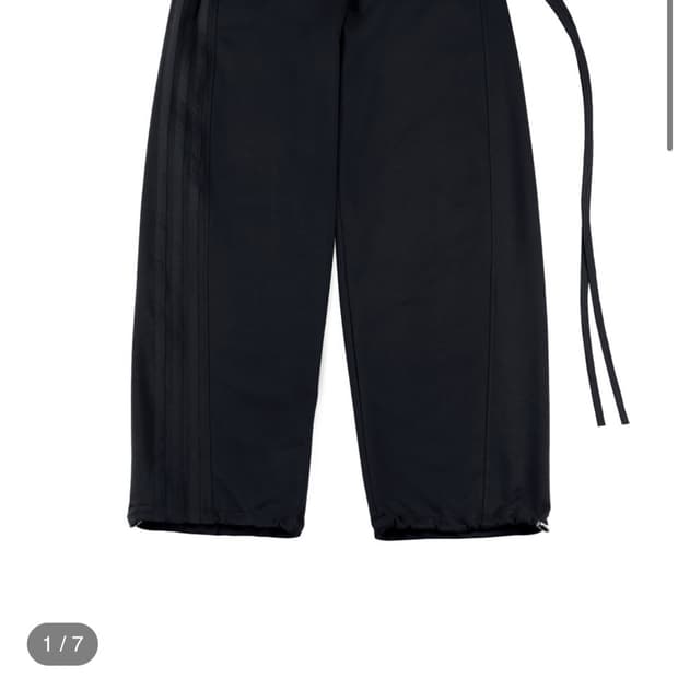 디프런티스 레이어드 트랙팬츠 블랙 1