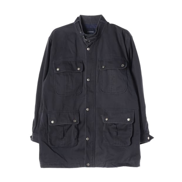 BYMONO 네이비 코튼 스탠드넥 야상 XL