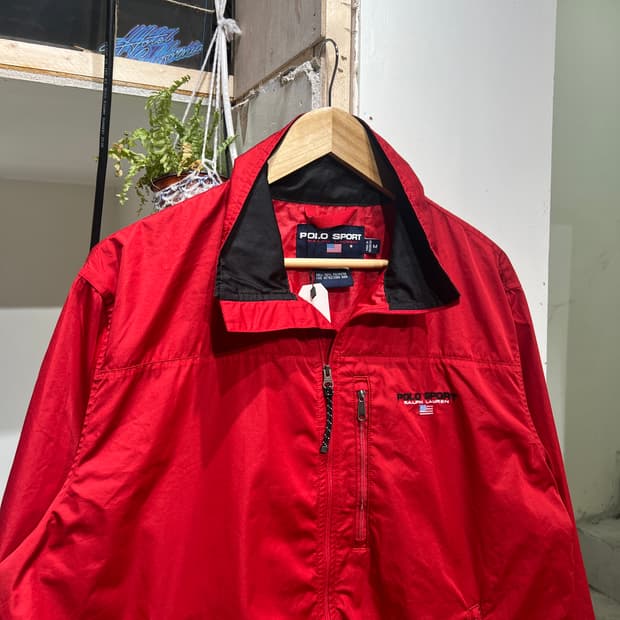 폴로 스포츠 스펠로고 바람막이 자켓