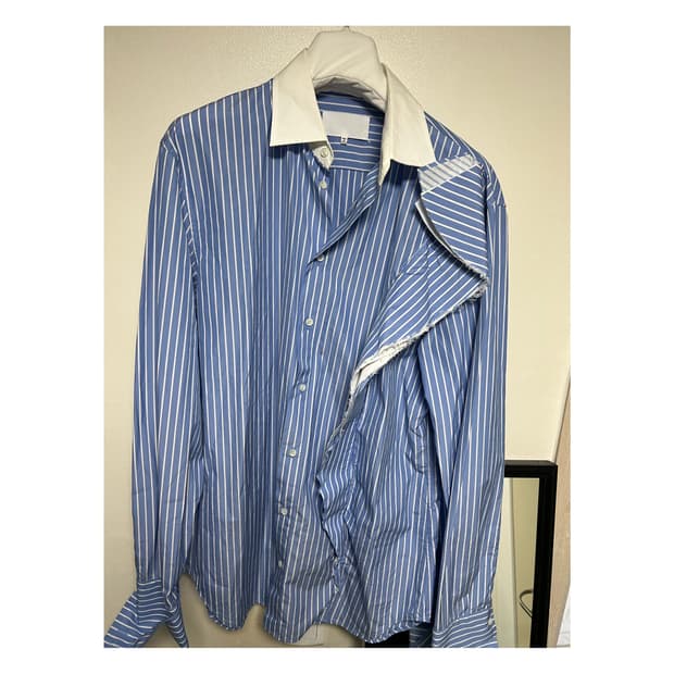 마르지엘라 컷오프 레이어링 셔츠