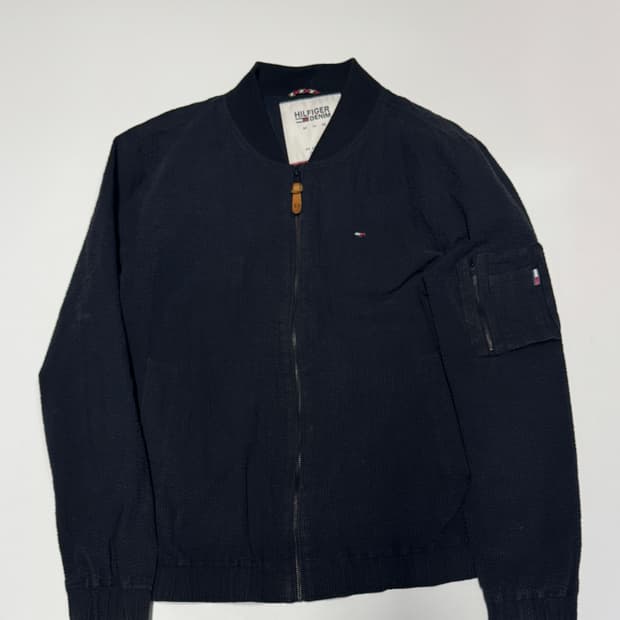 타미힐피거 암포켓 와플 ma1 봄버 자켓 XL 네이비