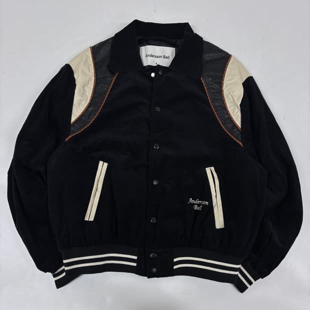 앤더슨벨 코듀로이 바시티 자켓