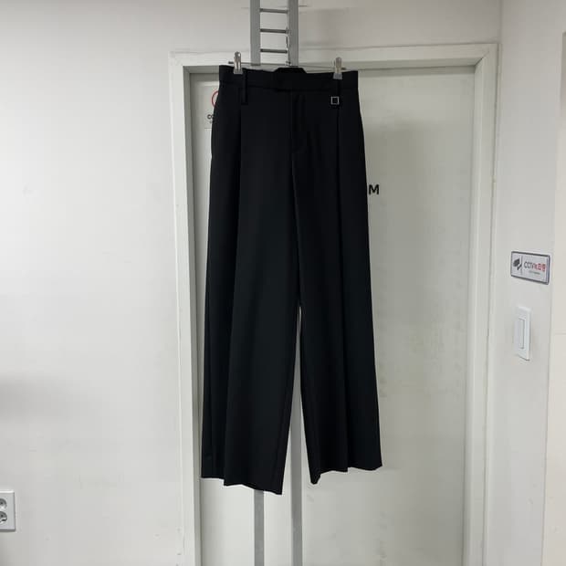 우영미 블랙 슬랙스 34(W)