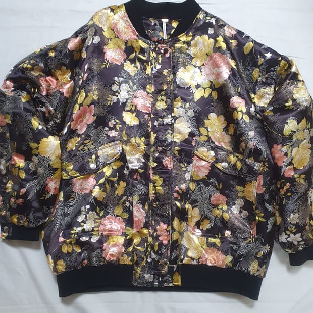 플라워 봄버 자켓 100
