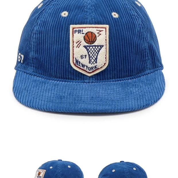 폴로 랄프로렌 셔닐 패치 코튜로이 캡 새제품