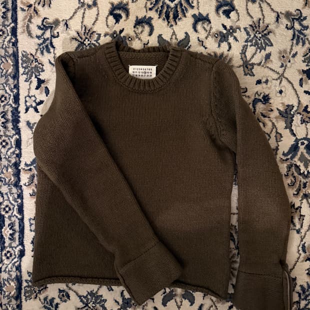 마르지엘라 지퍼슬리브 니트