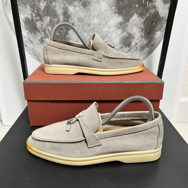  정품 36.5) 로로피아나 썸머워크 참스 로퍼