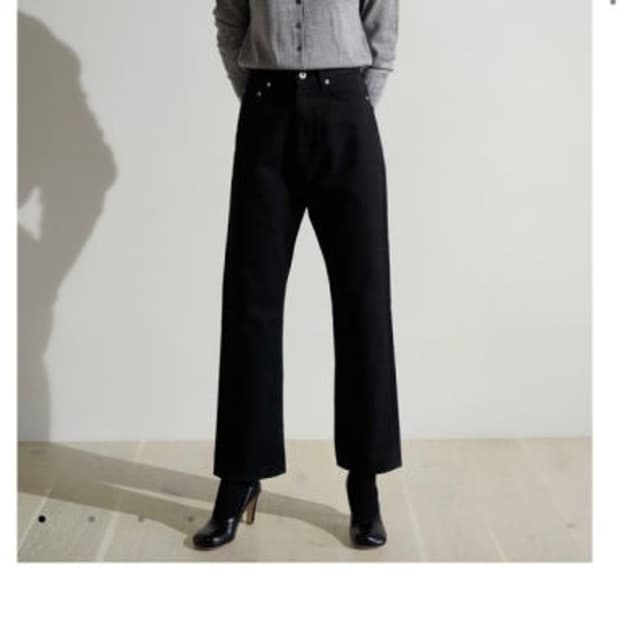 낫띵리튼 보이프렌드 데님(블랙S)