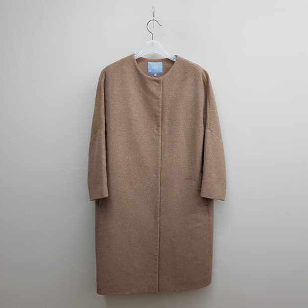 LBL 캐시미어 100% 라운드넥 롱코트 M사이즈