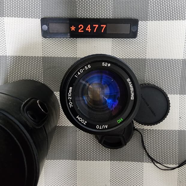 미놀타 마운트 삼성 70-210mm 줌렌즈 케이스포함