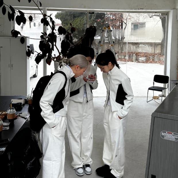 🤍WOOHWA 우화 레더 자켓 화이트🤍 라이더자켓