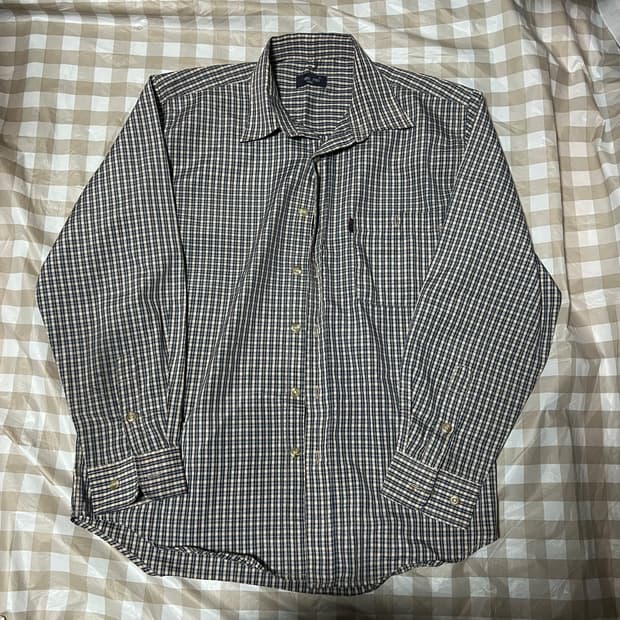 Mesotron 체크셔츠 100 긴팔 체크 셔츠 와이셔츠