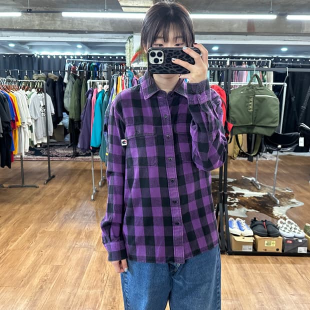 베이프 파이렛츠 플란넬 체크셔츠