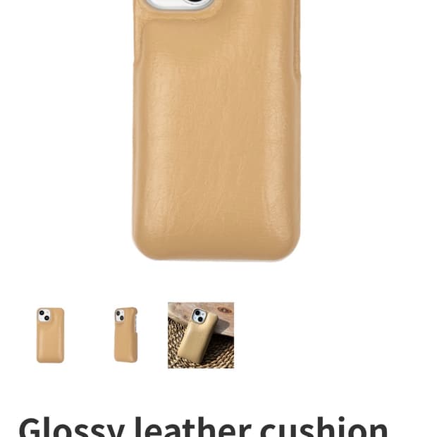 더소프트아이보리 Glossy leather cushion case 