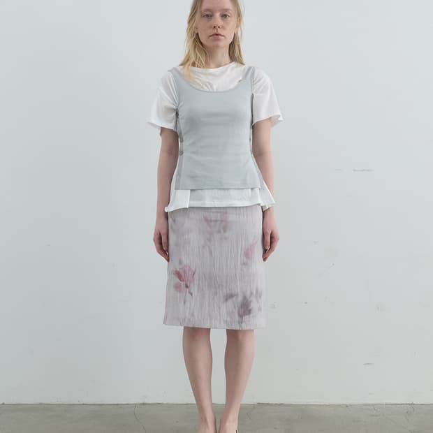 낫띵에브리띵 플로럴 미디 스커트