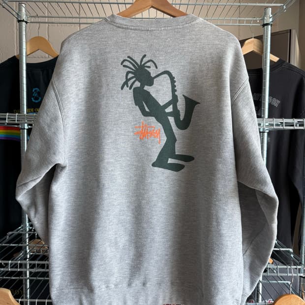 90s 스투시 재즈 스틱맨 스웻셔츠