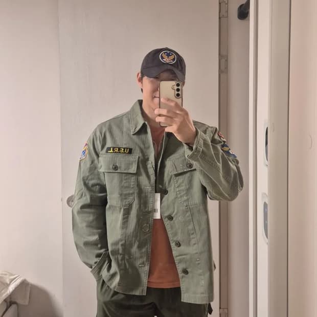 [M] 폴로 랄프로렌 25FW 릴렉스핏 헤링본 트윌 워크셔츠 디비전