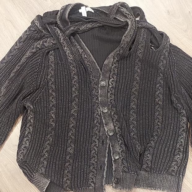 H&M 글렌마틴스 케이블 니트 가디건 XL