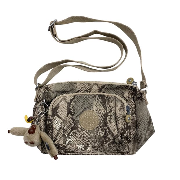 키플링 y2k 파이톤패턴 크로스백