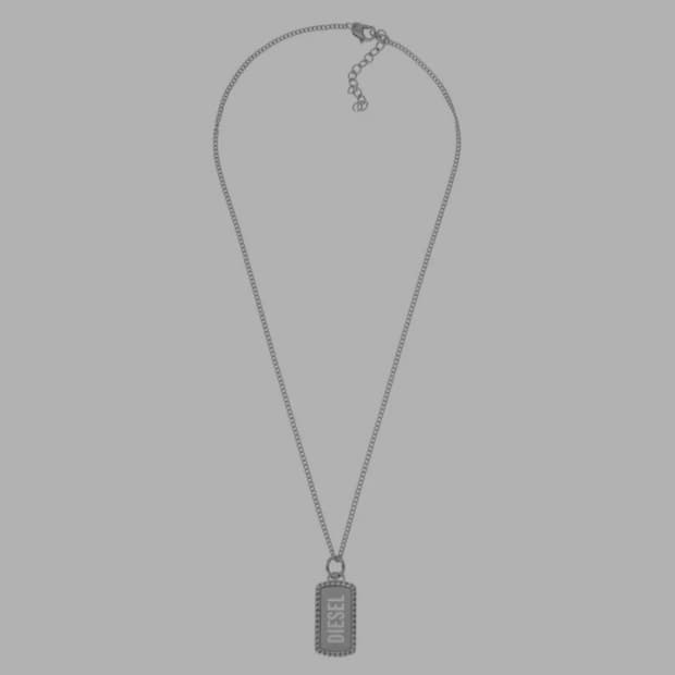 디젤 로고 실버 목걸이(데이식스 영케이 착용)
