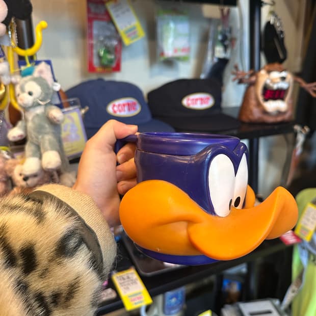 루니툰즈 빈티지 3d컵