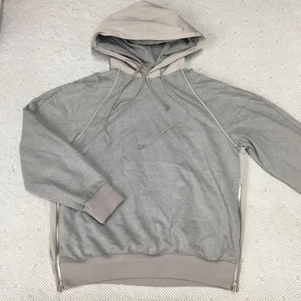 준지 나일론 스웻 나일론 샘플 후드티 AA02