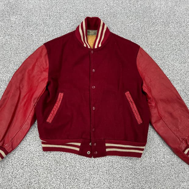 [70-80s] 골든베어 USA 레더 바시티