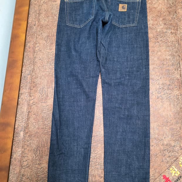 칼하트 클론다이크 팬츠II 생지 데님 32