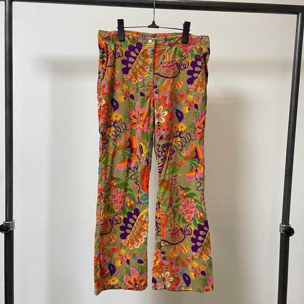 (29) Oilily 오일릴리 포인트 패턴 부츠컷 팬츠