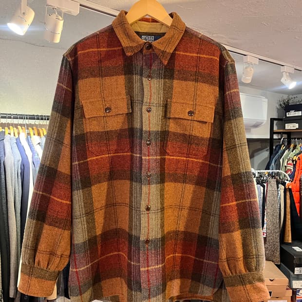 90’s 폴로 랄프로렌  울 아웃도어 셔츠