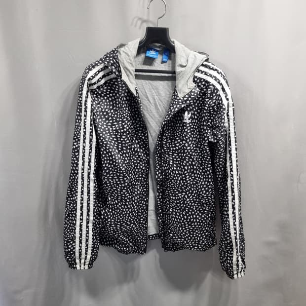 아디다스 블랙 하트 패턴 윈드브레이커