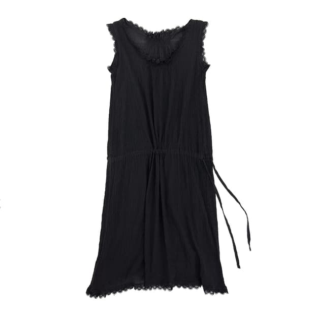 Issey Miyake me Lace Trim Dress/ Os