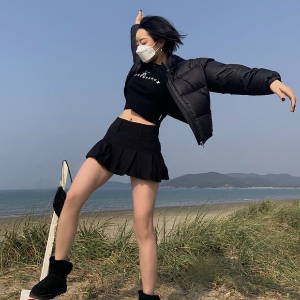 Spooning 스푸닝 플리츠 미니 스커트 (현 글로니)