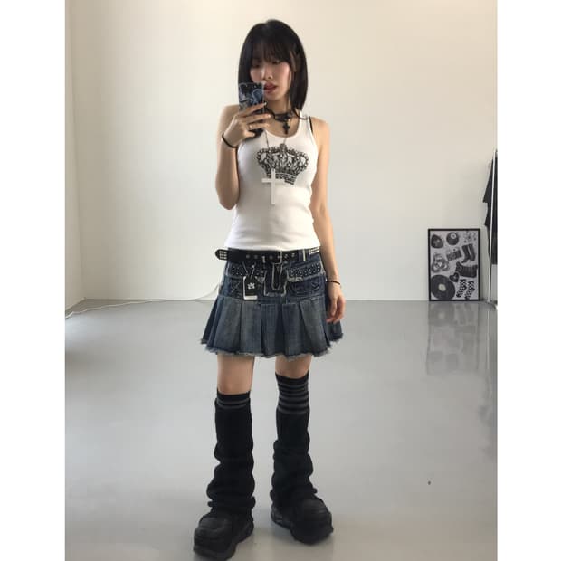 Bejeweled Cubic Crowns Sleeveless