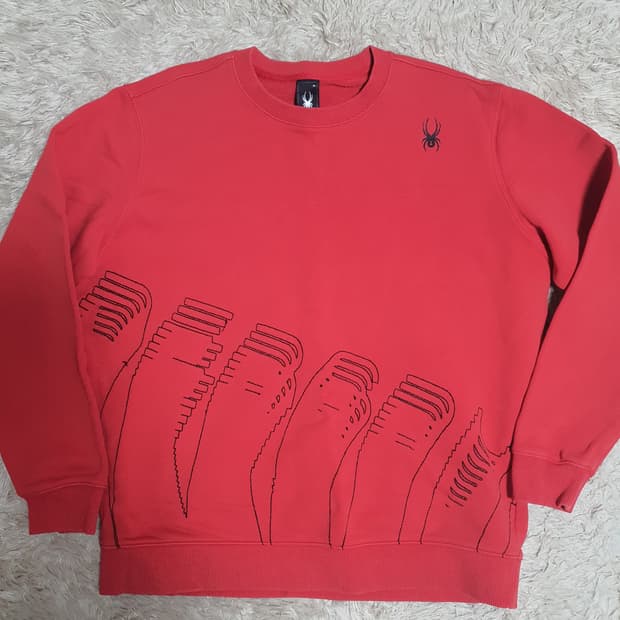 스파이더 그랙픽자수 맨투맨 상태 굿  사이즈 105