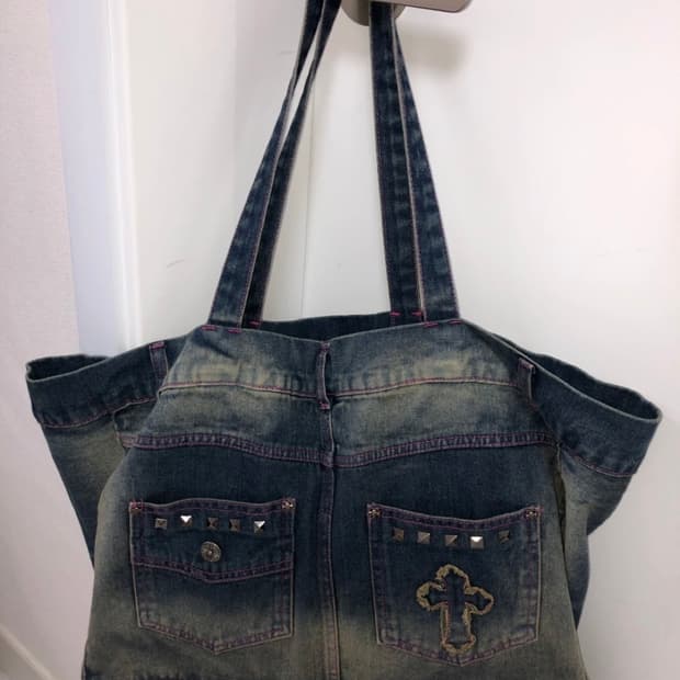 Mafavarchive 데님숄더백