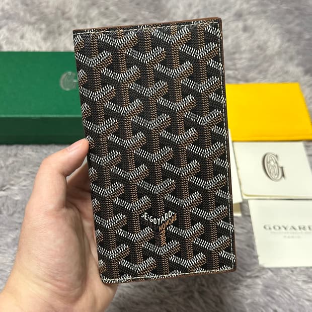 [풀구성] 고야드 생로슈 장지갑 블랙탄