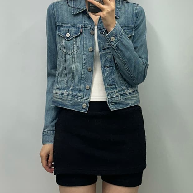 리바이스 레드탭 워싱 데님 자켓