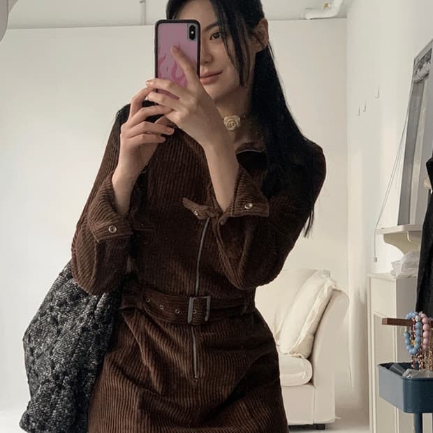 루루서울 웨스턴 우드 점프수트 원피스