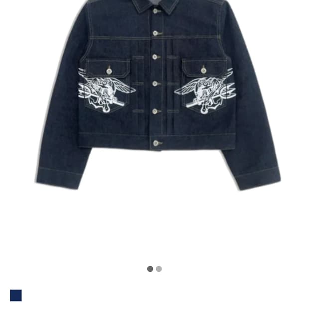 (상하의 일괄)왓츠더유즈 네이비씰 데님 자켓 바지