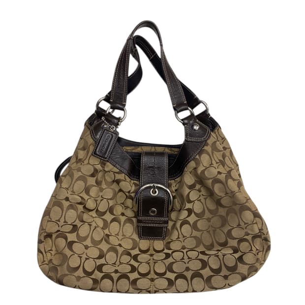 코치 y2k 브라운 보부상숄더