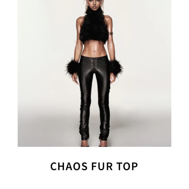 코지월드와이드 chaos fur top 