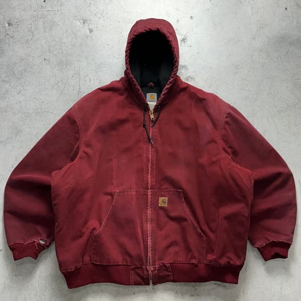 [3XL] 칼하트 00‘s J130 CRI 크림슨 레드 액티브 자켓