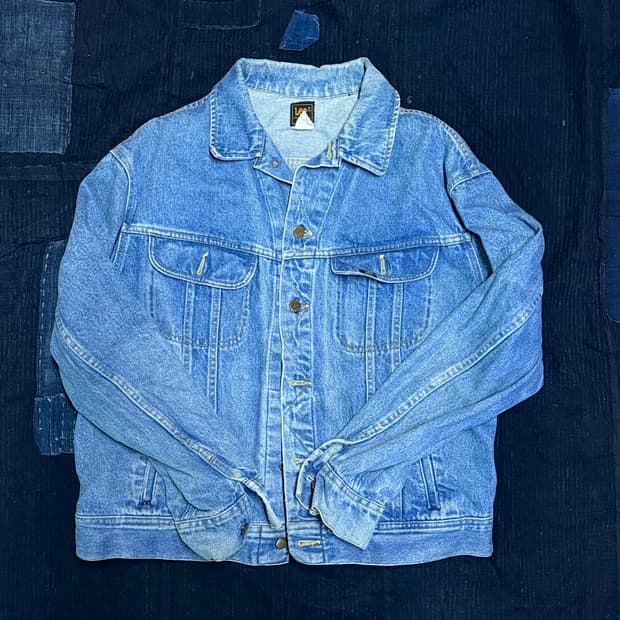 80's Lee x 하드록 카페 데님 트러커 자켓 L