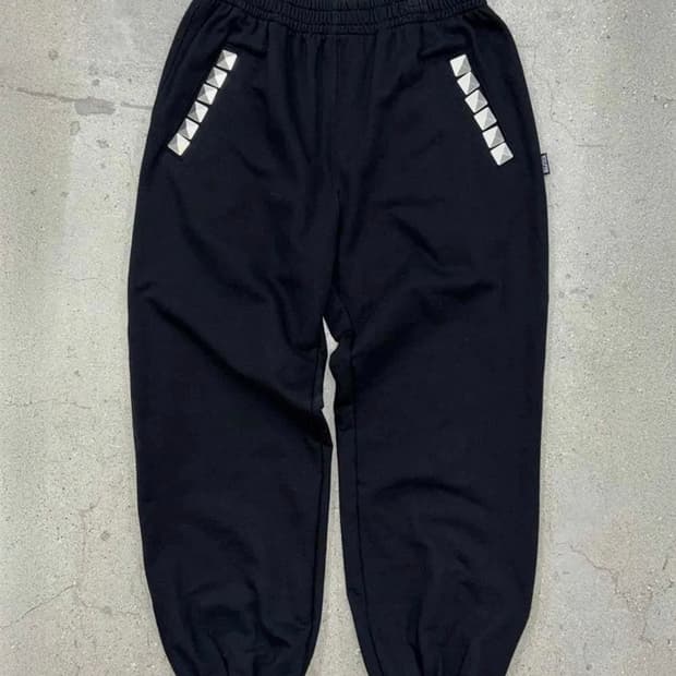 스컬프터 Napoleon Stud Sweatpants Black L