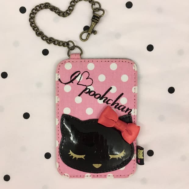 헤이세이 갸루 도트 캣 카드지갑 고전 오네갸루