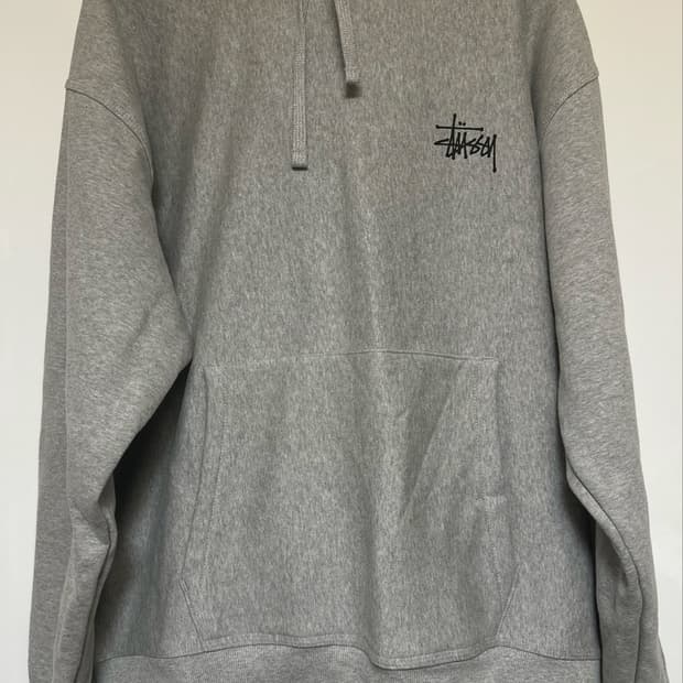 스투시 STUSSY 그레이 기모후드맨투맨